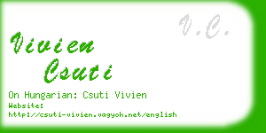 vivien csuti business card